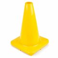 Everrich Industries 12 in. Height Plastic Cones - Yellow EVB-0016-3